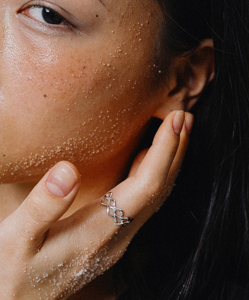 Scaletto Ws016 Wavy Line Open Ring