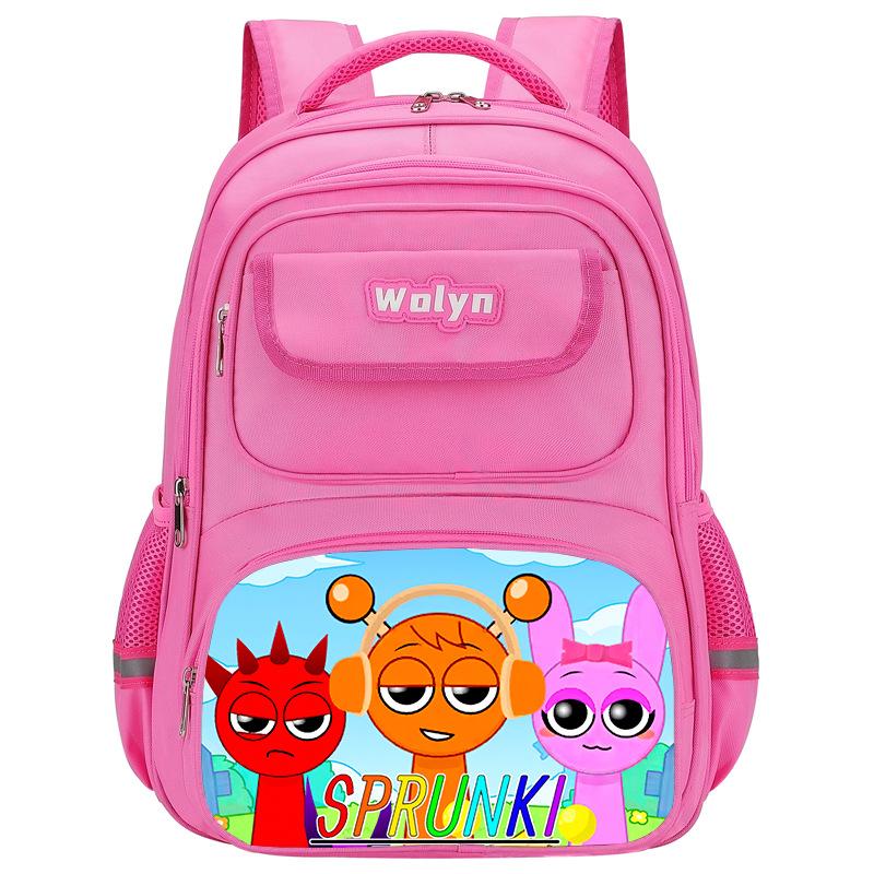 Caja de Ritmos Sprunki Juego Anime Mochila Estudiante Bolsa Escolar Bolsa Multifuncional