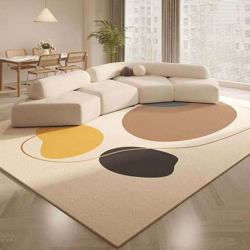 

Modern minimalist living room crystal velvet rug Large size home art line decoration Bedroom bed sofa non-slip area rug 40X60cm