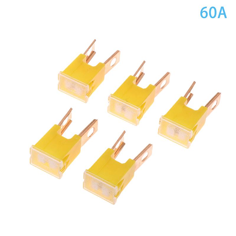 

5 шт. автомобильные квадратные внешние штекерные предохранители с длинными ножками 20-120A квадратные автомобильные предохранители водонепроницаемые розетки as the picture