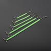 Single-Arm Luminous Swivel Fishing Rod with Twisted Steel String Hooks
