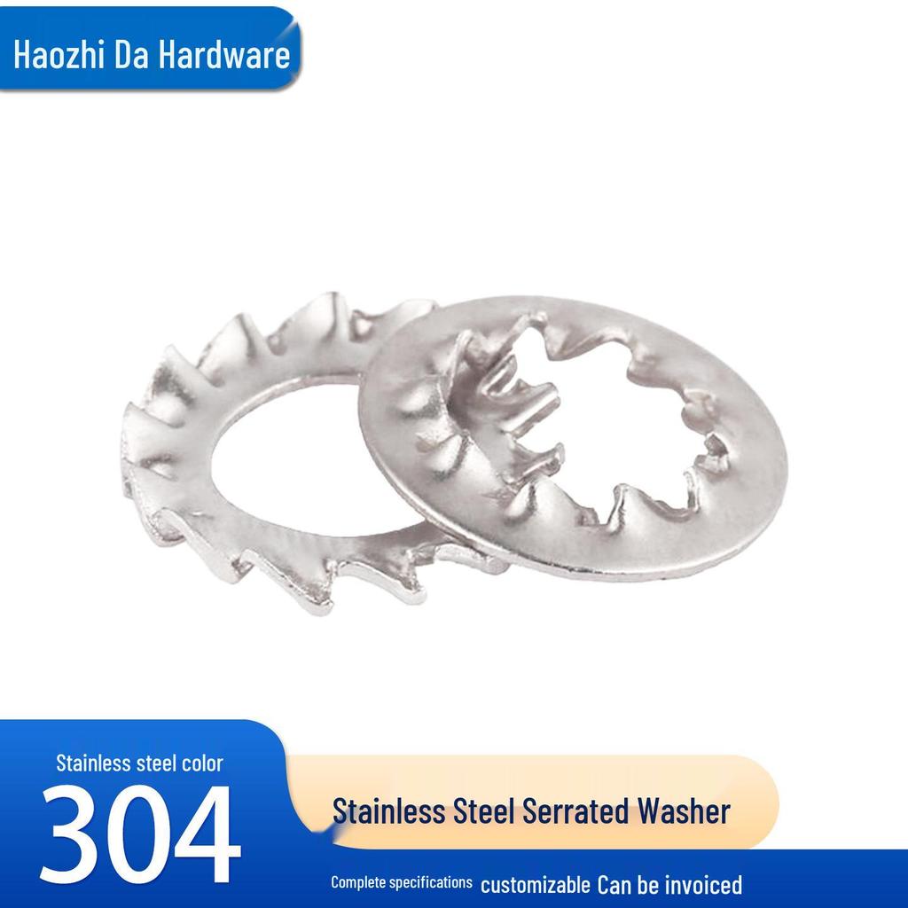 304 Stainless Steel Serrated Anti-Slip Lock Washer (M3-M16)