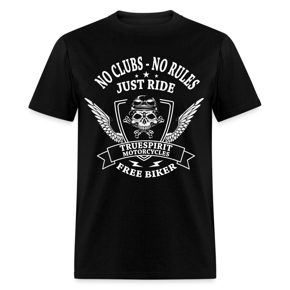 No Clubs No Rules Just Ride Shirt Motorbike T-Shirt Motorcycle Size S-6XL