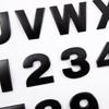 Srasakan 3D Car Emblem Stickers Decoration Dress Up Exterior Parts Alphabet Letter Capital Letters Stickers (Black, 26 Pcs)