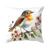 Birds Flowers Cushions Pillowcase Printed Polyester Throw Pillow Cover Decorative Sofa Cushion Pillowslip Home Decor