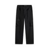 Li-Ning Solid Color Mid-Rise Versatile Breathable Straight Leg Casual Pants Men bottoms Black AKXU651-4