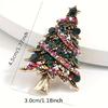 1pc Vintage Style Christmas Tree Brooch Pin, Colorful Star Accents, Fashionable Retro Scarf Buckle, Festive Holiday Party Gift for Women