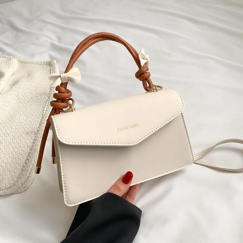 Chic Spring 2023 Pu Leather Handbag Stylish Small Square Shoulder Bag For Women