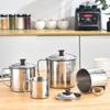 Large Capacity Stainless Steel Mug with Lid - Durable, Drop-Proof, Ideal for Kindergarten & Construction Site, Perfect for Cold Water & Tea.