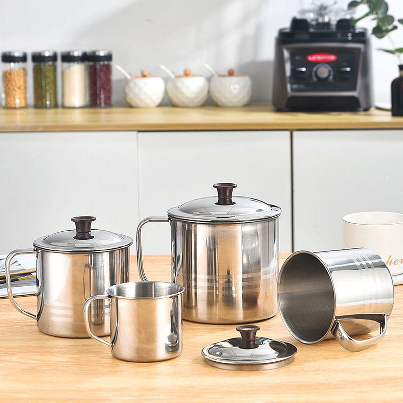 Large Capacity Stainless Steel Mug with Lid - Durable, Drop-Proof, Ideal for Kindergarten & Construction Site, Perfect for Cold Water & Tea.
