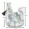 Japanese Pattern Yukata Drawstring Small Small Handheld Pouch [Samcos] Pouch, Bag, Bag, One-Handed Handbag, Handbag, Bag, (Blue)