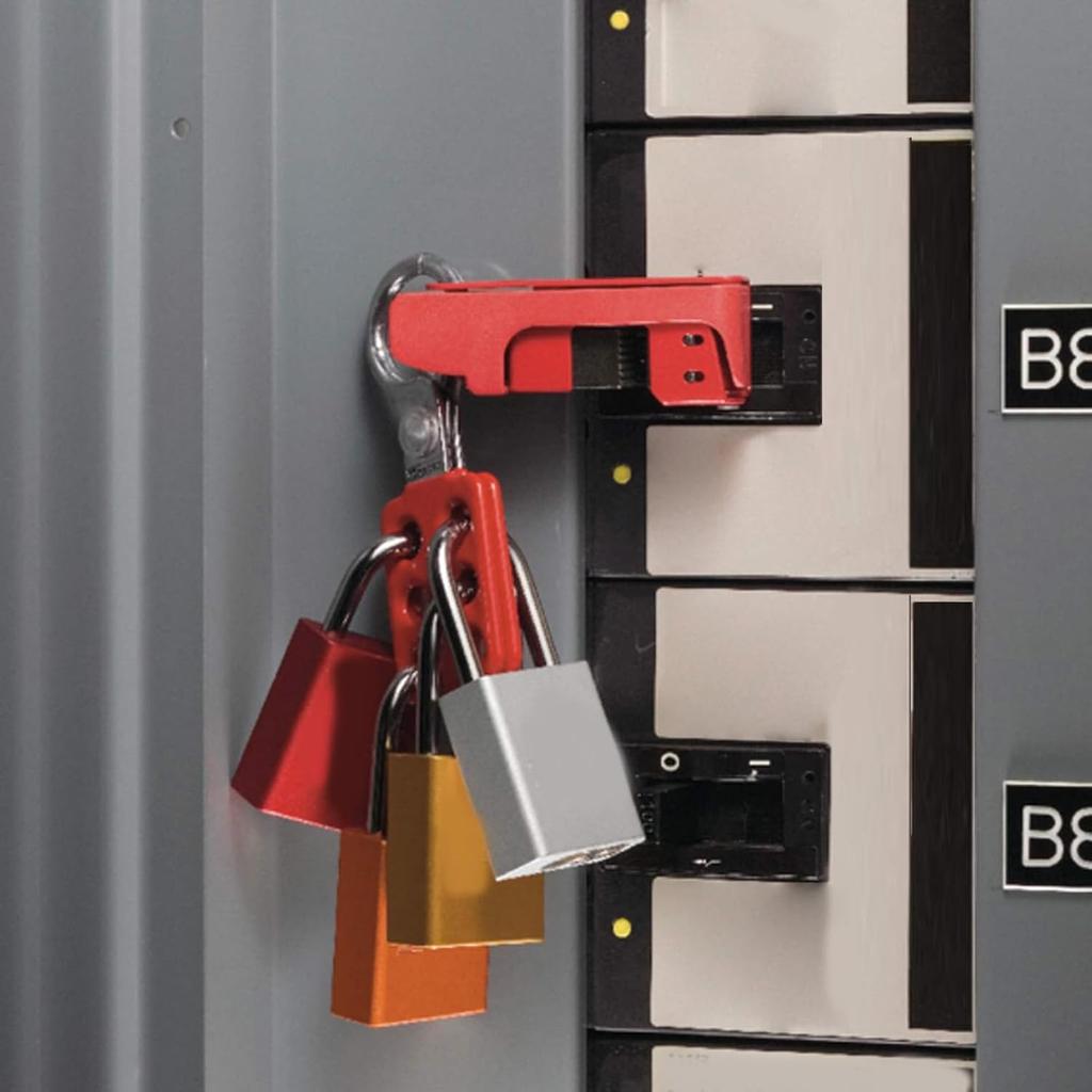 Circuit Breaker Lockout Device, 6 Pack Universal Breaker Lock Out Tag Out Device, Lockout Tagout Kit Lock Out Device for Industrial Equipment Fixing