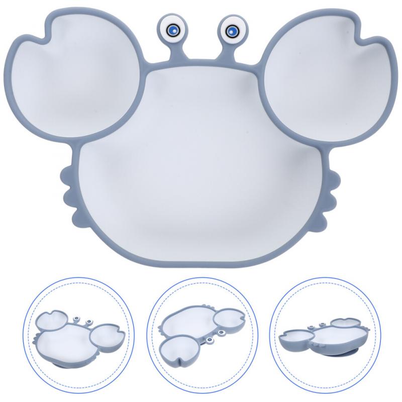 Crab Seperation Bowl Food Toddler Training Disc Silica Gel