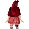 Halloween Witch Also Crazy Wicked Witch Little Red Riding Hood Cosplay Red Dress Show Costume
