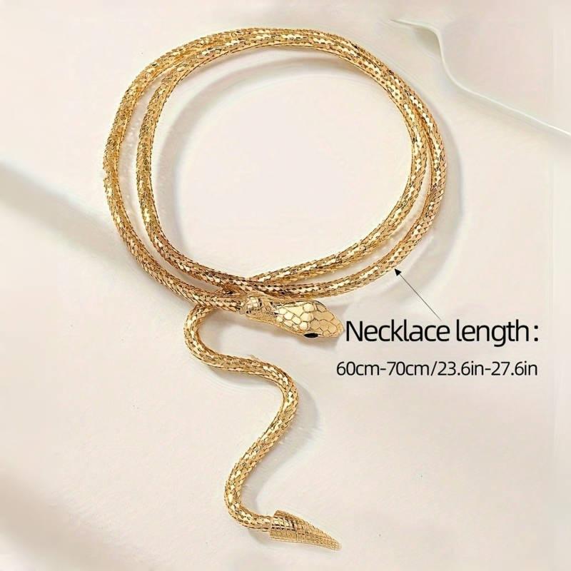 Spice girl sexy collar diamond snake necklace personality exquisite cold wind sweet cool fashion collarbone chain women