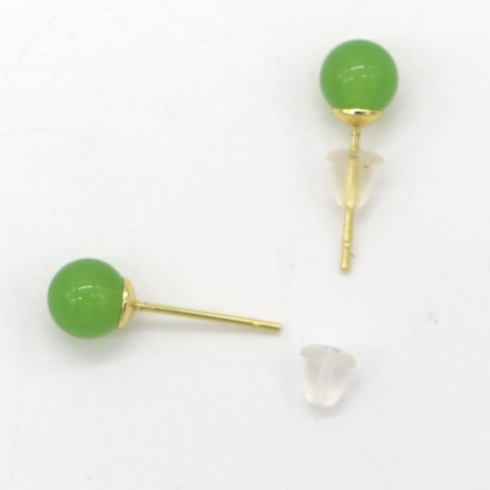 Round Mini Earrings Female Earrings Bead Stud Earrings Korean Style Earrings   Earrings