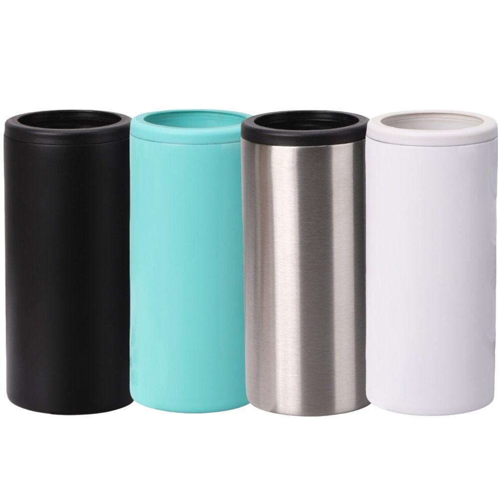 12Oz Cola Beer Can Insulated Lids 304 Stainless Steel Vacuum Cup Portable Can Cooler  Cold Storage