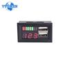 LED Digitalanzeige Voltmeter Mini Spannungsmesser Batterietester Panel für DC 12V Autos Motorräder Fahrzeuge Dual USB 5V 2A Ausgang