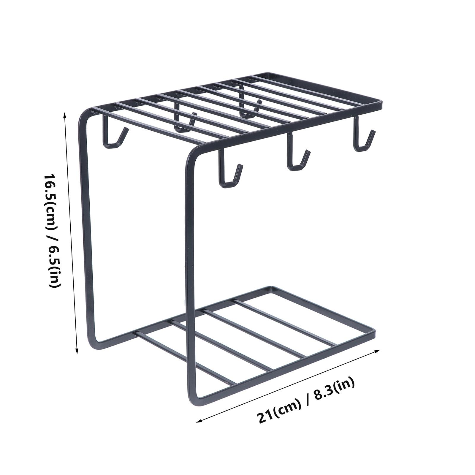 

1Pcs Coffee Cup Rack Iron Art Draining Shelf Household Cup Display Organizer Kitchen Storage Tool Drain Storage Rack