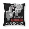 Alucard Hellsing Manga (8) Quadratischer Kissenbezug Kissenhülle Kissen Überwurf für Zuhause Sofa Wohnzimmer