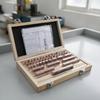 47 Pieces Gauge Block Set with Wooden Case FineTolerance Steel Calibration Blocks