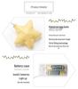 Nordic Style LED Star String Lights - Battery Operated, Cracked Design, Colorful Small Lights