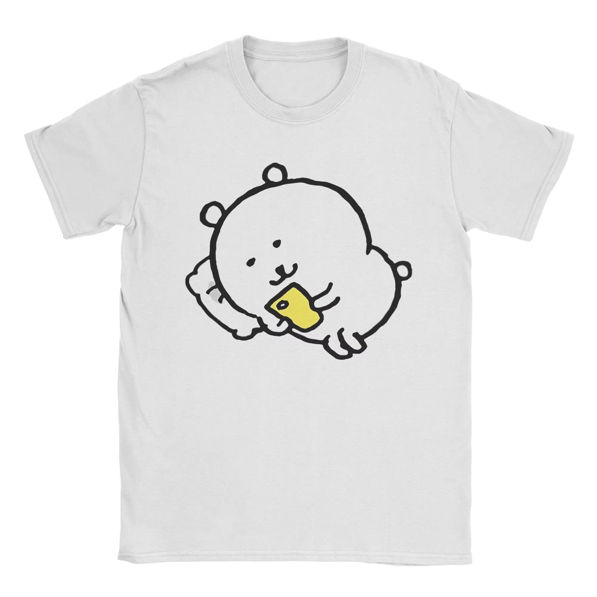 

Men Women T Shirt 2025 Summer New Fun Joke Bear T-Shirts Hip Hop Summer Tees Vintage Pattern Cotton Tops Gift Idea Tops Tees S