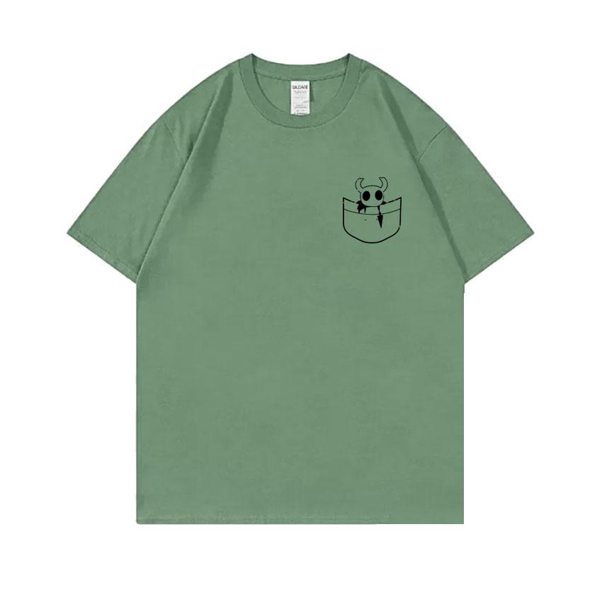 

Hot Sale Game Hollow Knight Pocket Graphic T-shirt Unisex Women Casual Funny Oversized T Shirts Unisex s 100% Soft Cotton Streetwear 4XL