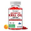 Premium Antarctic Krill Oil 2000mg - Omega-3 EPA & DHA Supplement with Astaxanthin & Phospholipids for Essential Fatty Acids Support