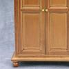 Miniature Wooden Wardrobe Retro Meticulous Workmanship Minimalistic Dollhouse Wooden Upright Wardrobe for 1/12 Doll House