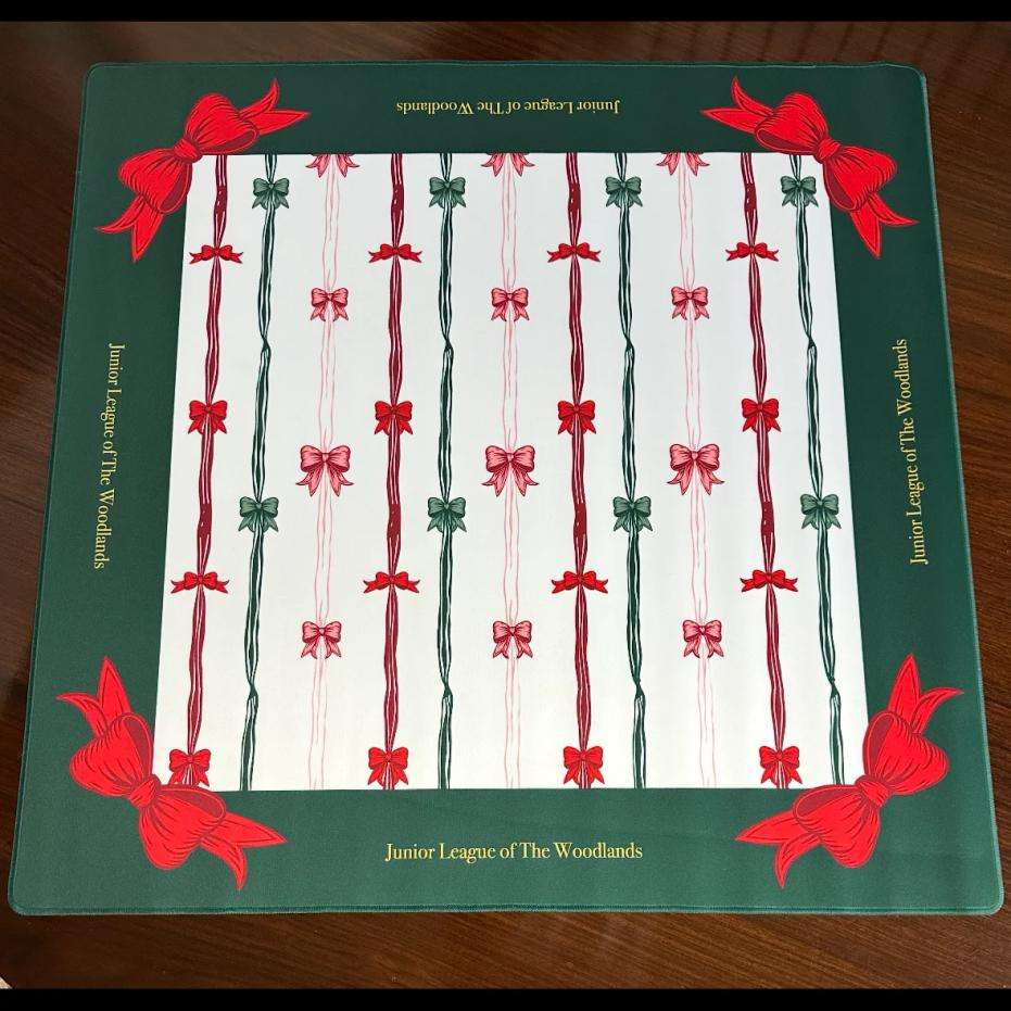2026MUZHENGFoldable Rubber Eco-Friendly Waterproof Anti-Slip Durable American Mahjong Table Mat for Poker and Home Entertainment