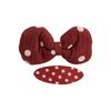 Red Polka Dot Plaid Bow Hair Clip for Children - Versatile Sweet Flower Design