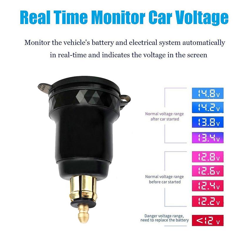Brandneues USB-C Super Schnelllade-Motorradladegerät mit Hella DIN-Steckdosenadapter für BMW F750GS F800GS Triumph Ducati