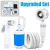 Electric Shower Pump Rechargeable Outdoor Camping Shower Portable Outdoor Shower Head Sprayer for Hiking Car Wash Pet Cleaning