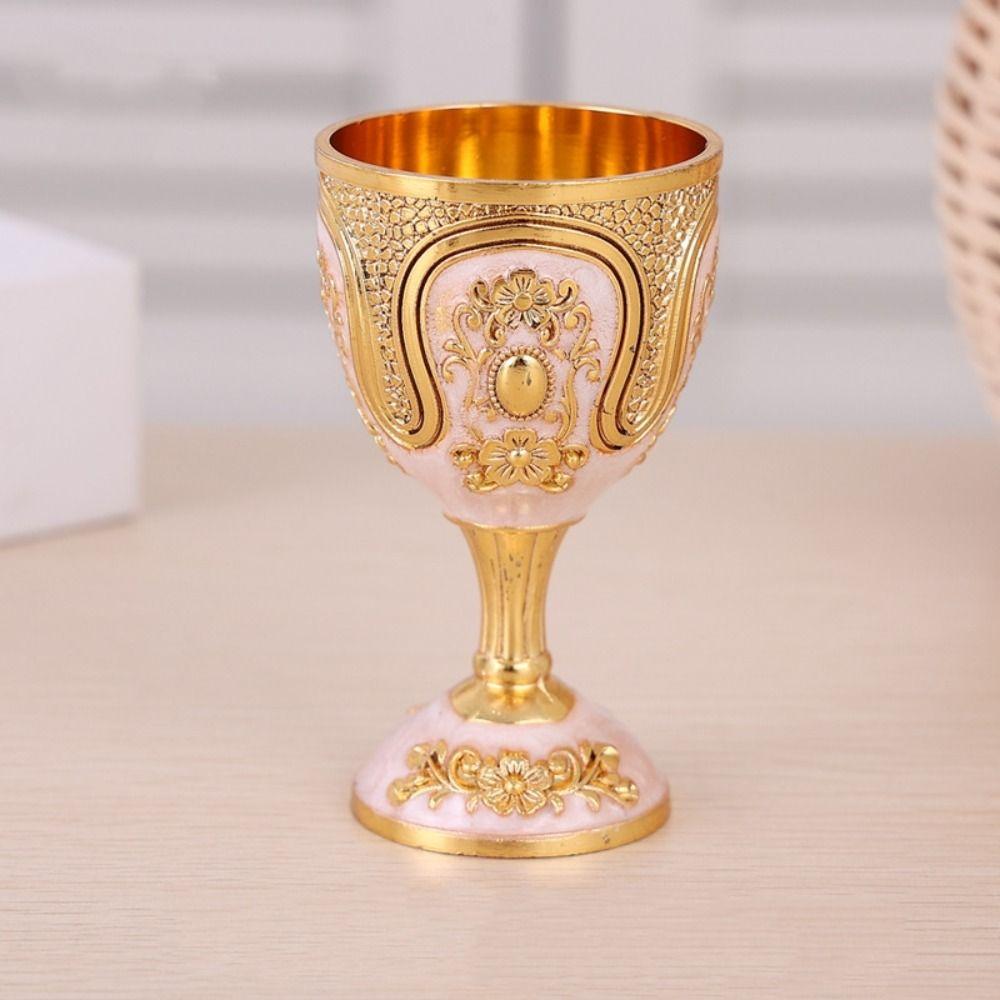 European Style Wine Glass Classic Metal White Wine Cup New Goblet  Family Friend Neighbor Gift