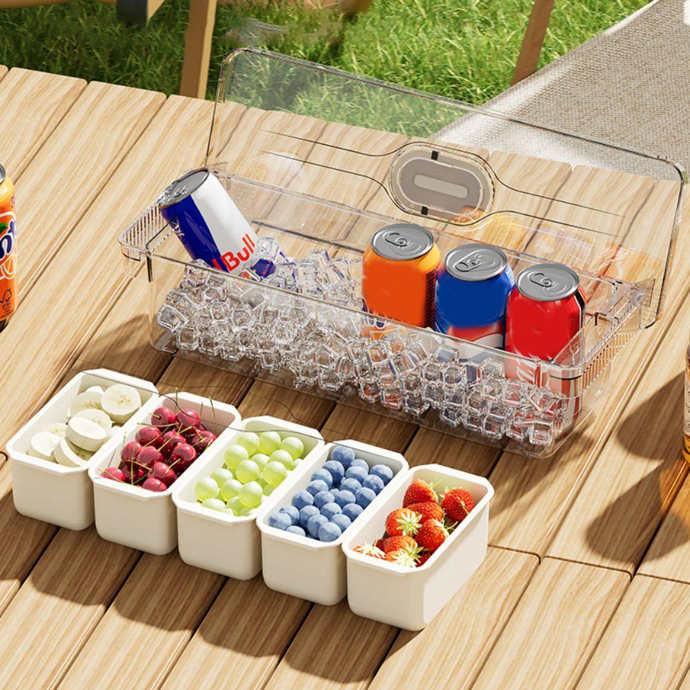 Detachable Refrigerator Storage Box Transparent Chilled Fruit Fresh-keeping Box Fridge Fruit Box