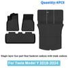 Car Trunk Mat For Tesla Model Y 2020 2021 2022 2023 2024 TPE Floor Mats & Cargo Liner All Weather Trunk Mats Floor Liner Mat