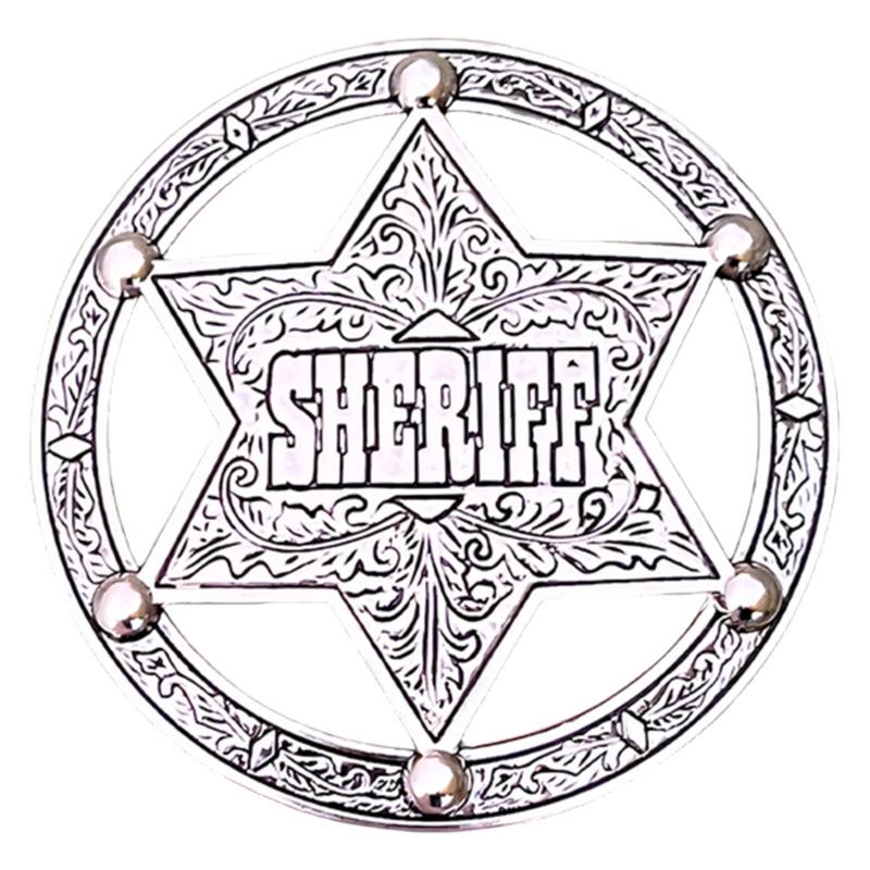 Sheriff Metal Belt Buckle Retro Star Belt Buckles Birthday Gifts for Unisex Star Belt Buckle Replacement Belt Buckle 1