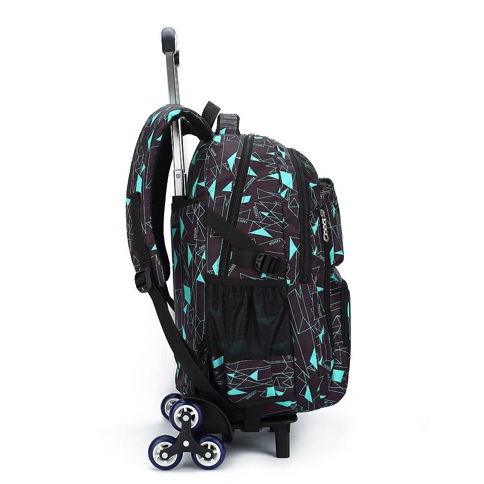 Sac à Dos à Roulettes MITOWERMI Pour Enfant - 6 Roues, Chariot Cartable Scolaire 27L - Neuf Avec étiquettes