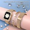Diamond Case+Metal Strap For iWatch Ultra 2 Band 49mm 41mm 40mm Stainless Steel Bracelet For Apple Watch 9 8 7 45mm 44mm 42mm