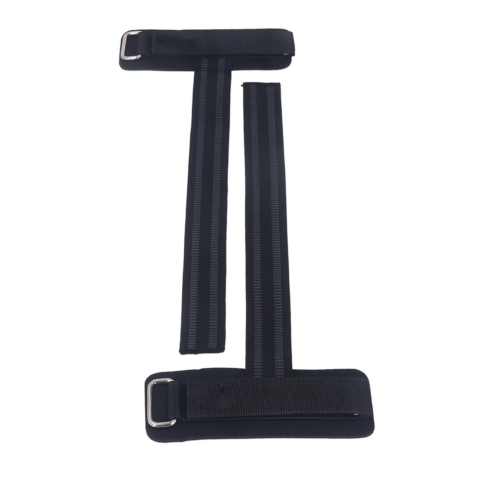 2pcs Weight Lifting Straps for Men Women Gym Exercise Weightlifting Straps Deadlift Straps Workout Straps Black