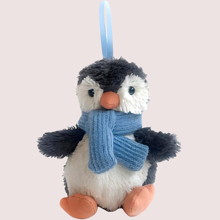 JELLYCAT Arctic and Antarctic Series Peanut Penguin Decoration Cute Plush Pendant Sitting Height 10cm