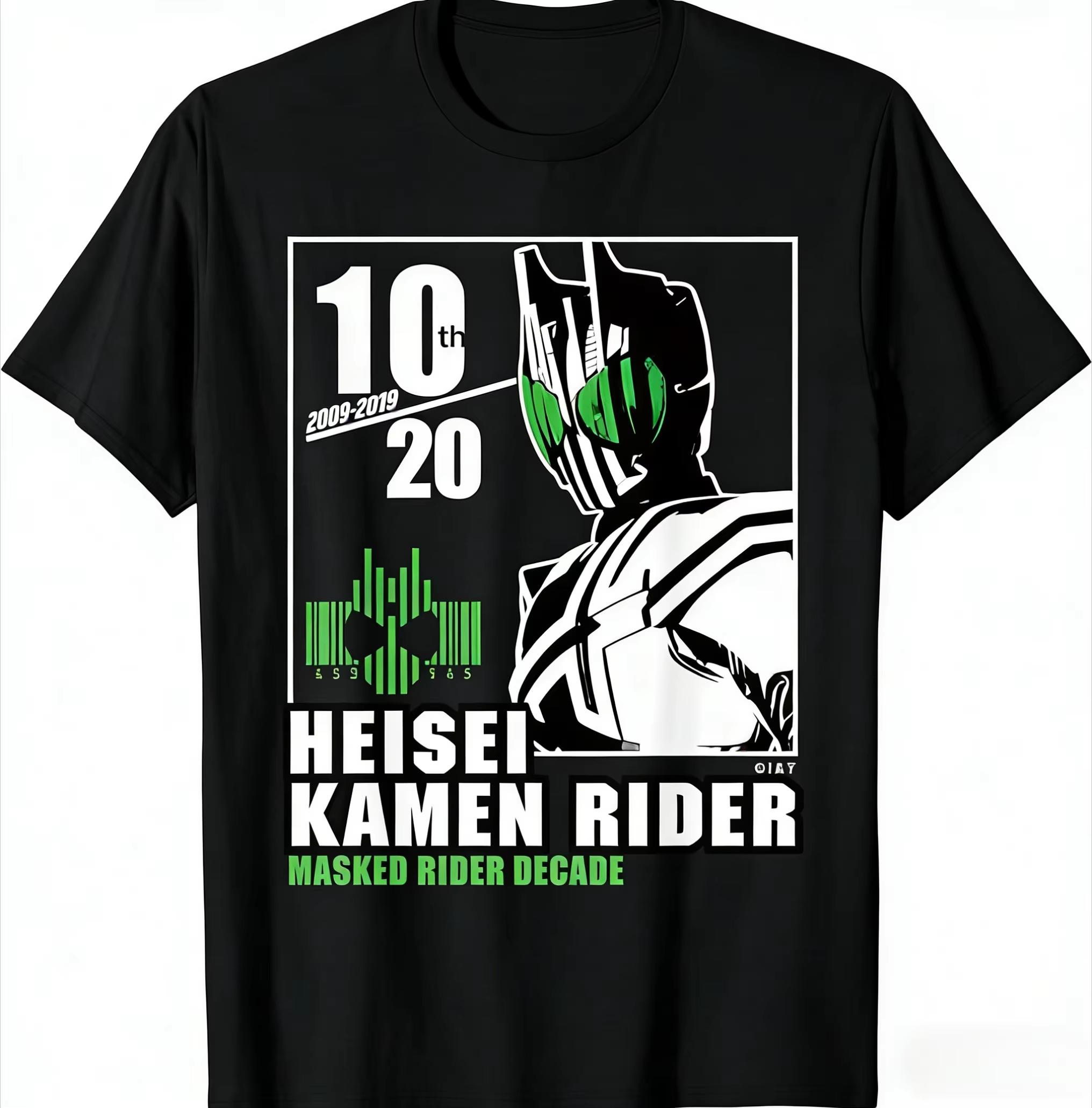 

KaUnisex Rider Anime Cartoon Print TShirt Unisex Women Summer Y2k Streetwear Short Sleeve Crew Neck Loose Fit Soft Comfortable Tops L