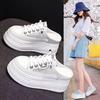 inner height increase heel half slippers women's shoes muffin cool slippers new mesh thick-soled bag head holder in the autumn of 2025