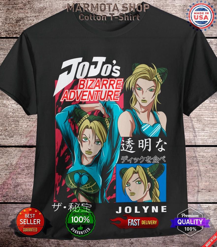 

Jolyne Cujoh JoJo s Bizarre Adventure Shirt Anime JJBA Tee T-Shirt Waifu Manga S