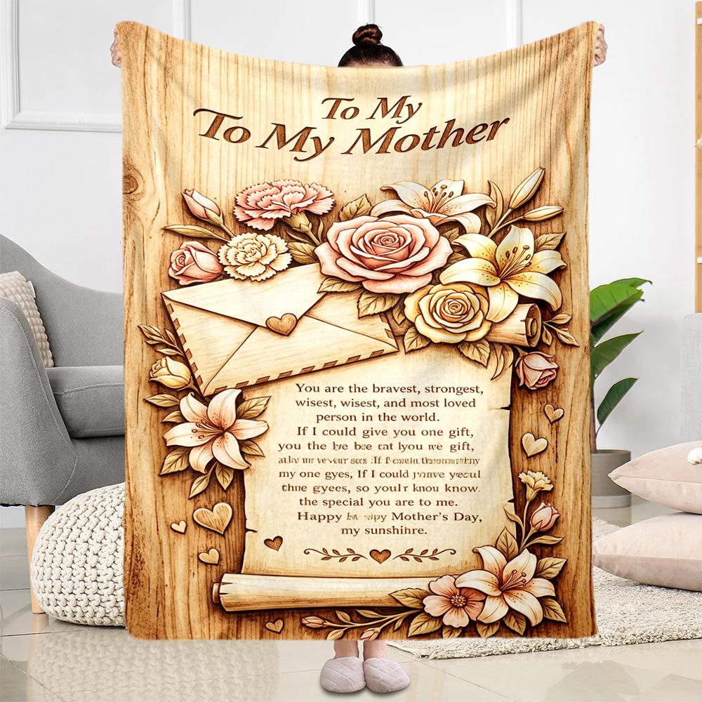 Mother's Love And Sunshine Blanket Suitable for Sofas,travel, Living Rooms Also a Good Gift for Friends and Family Suitable for All Seasons.
