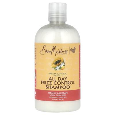 SheaMoisture, All Day Frizz Control Shampoo, with Papaya & Neroli and Elderflower, 13 Fl Oz (384 Ml)