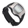 Soccer Game Referee Watch Digital Sports Wrist Watch Stopwatch Timer Alarm Stainless Steel Silver Case Black Rubber