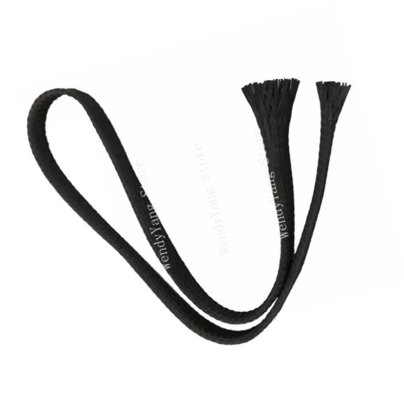 1M Carbon Fiber Cable Sleeve Braid 2MM-40MM Hollow Conductive Tape Wire Shielding Sleeve Tube