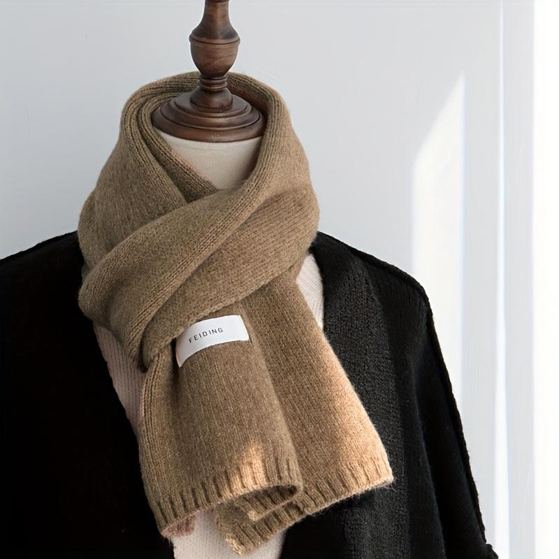 Men's & Women's Soft Thickened Scarf - Warm Winter Neck Warmer, Elastic Stretchable Unisex Couple Matching Scarves